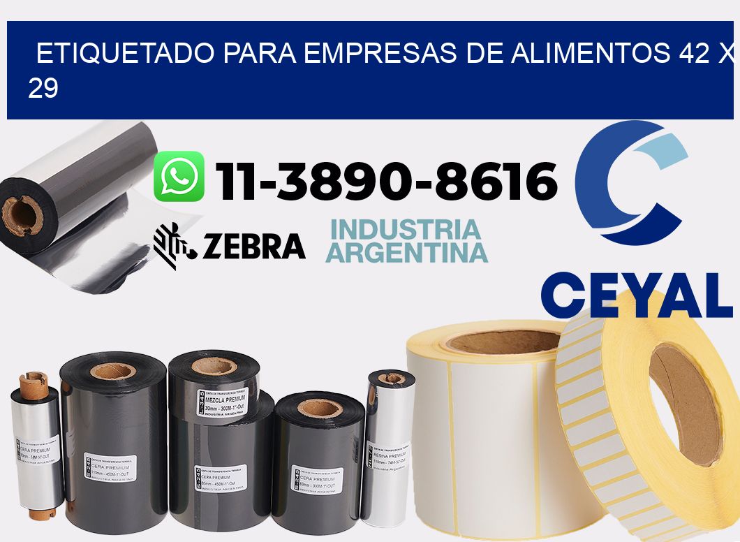 etiquetado para empresas de alimentos 42 x 29