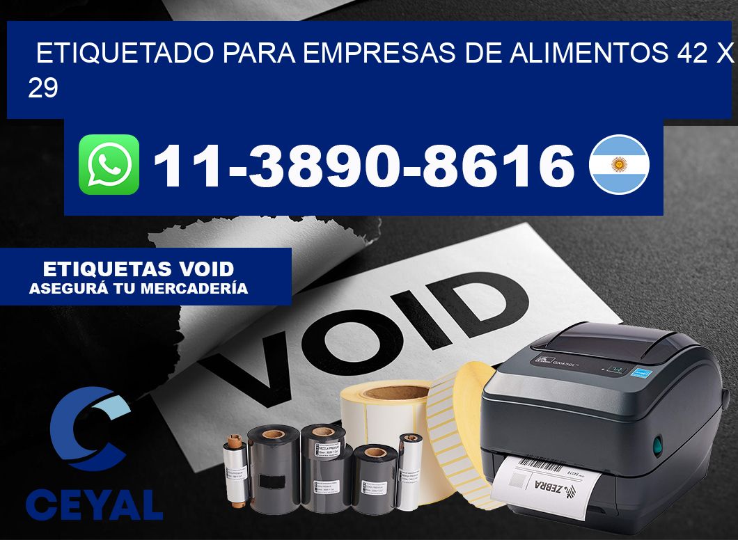 etiquetado para empresas de alimentos 42 x 29