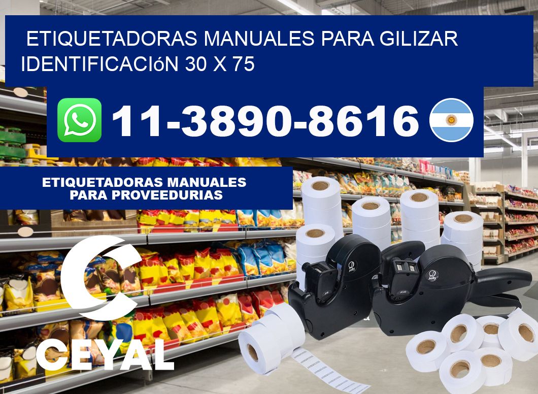 etiquetadoras manuales para gilizar identificación 30 x 75