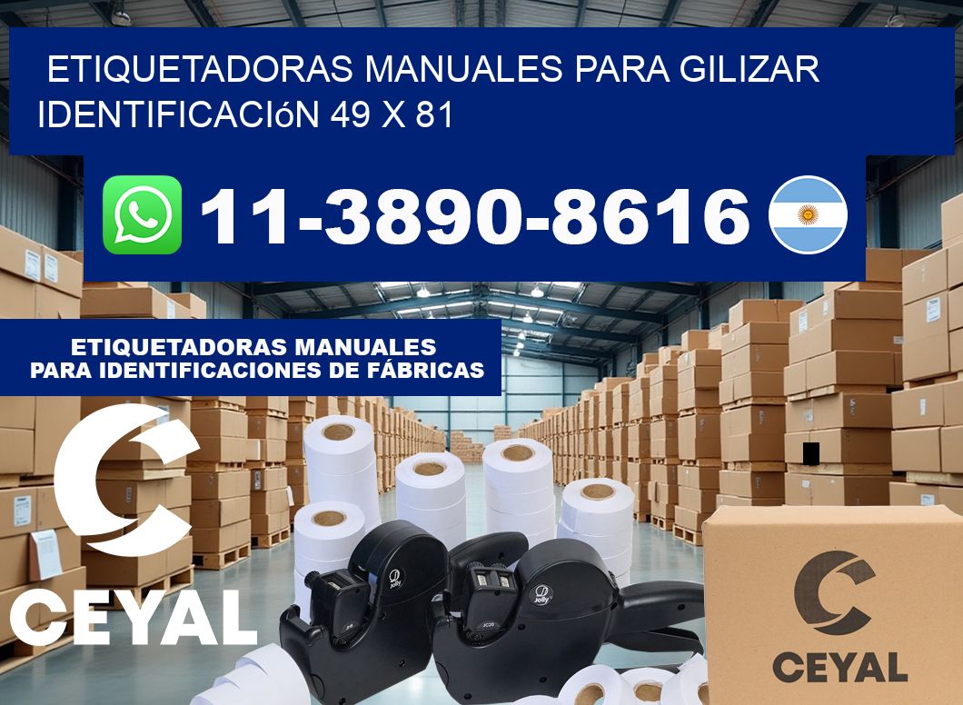 etiquetadoras manuales para gilizar identificación 49 x 81