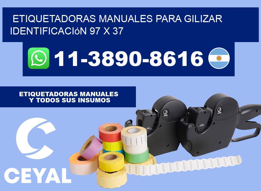 etiquetadoras manuales para gilizar identificación 97 x 37