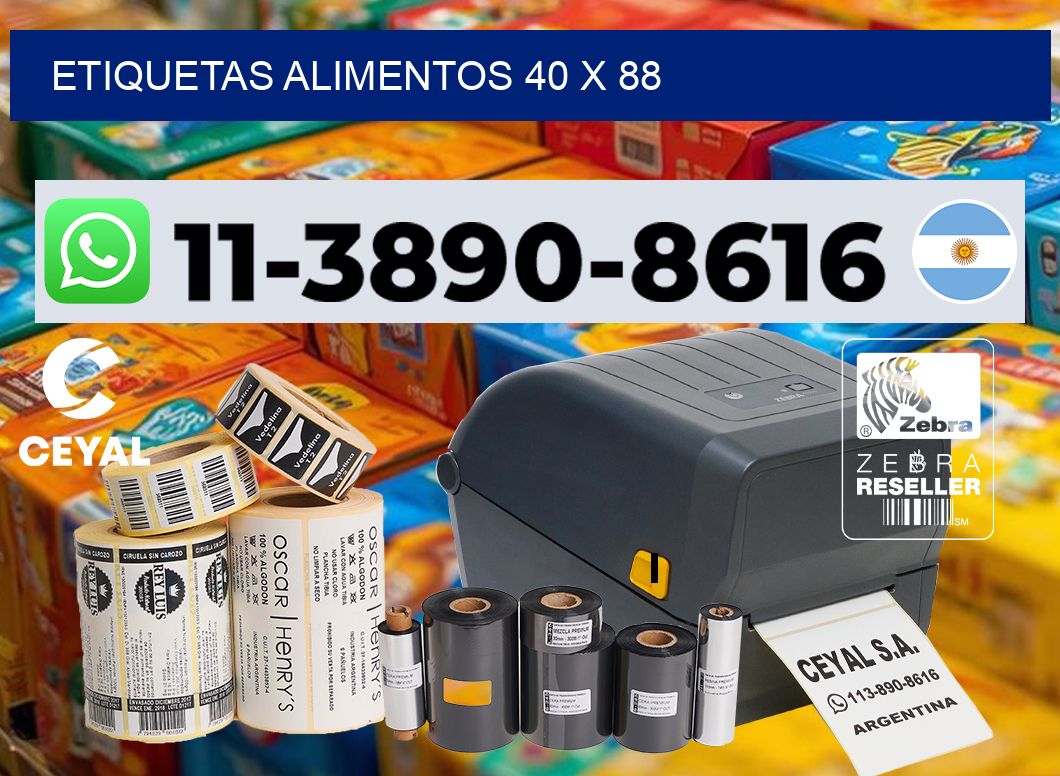 etiquetas alimentos 40 x 88