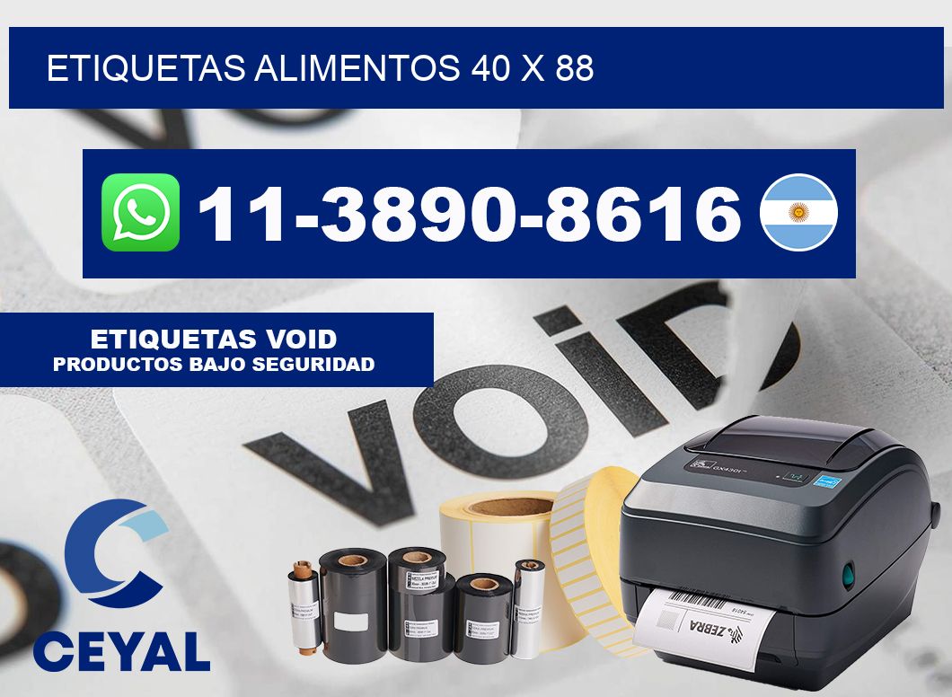 etiquetas alimentos 40 x 88