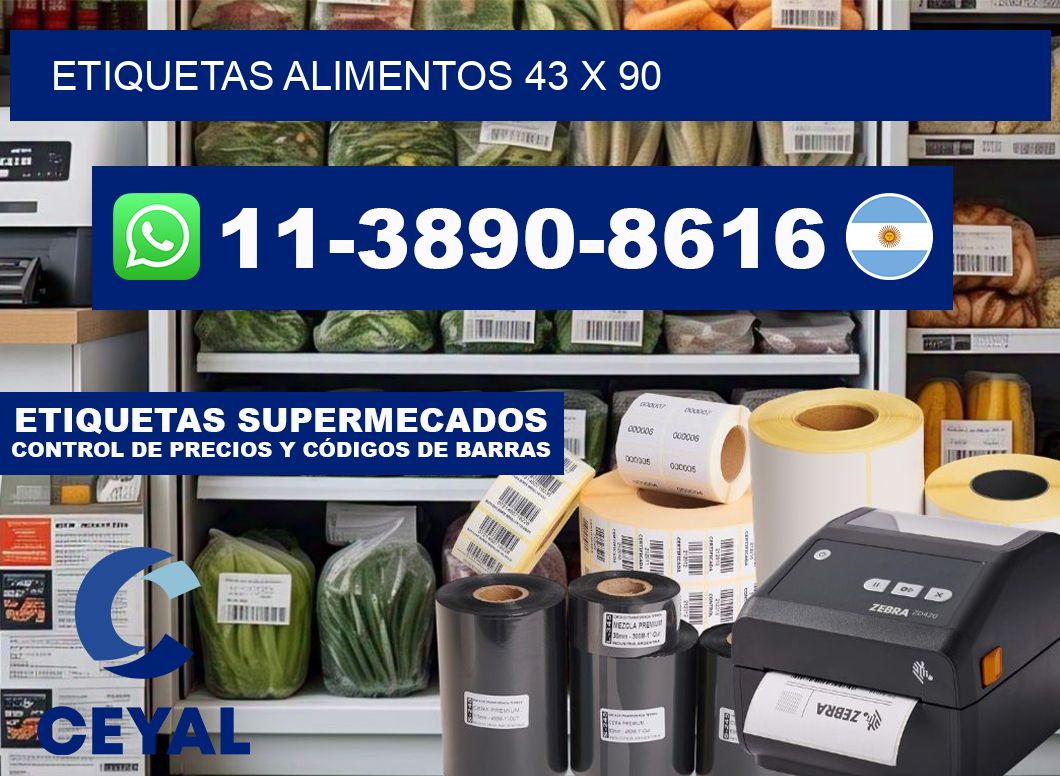 etiquetas alimentos 43 x 90