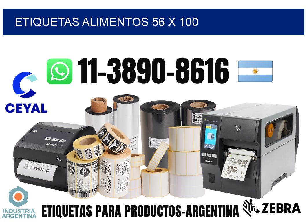 etiquetas alimentos 56 x 100