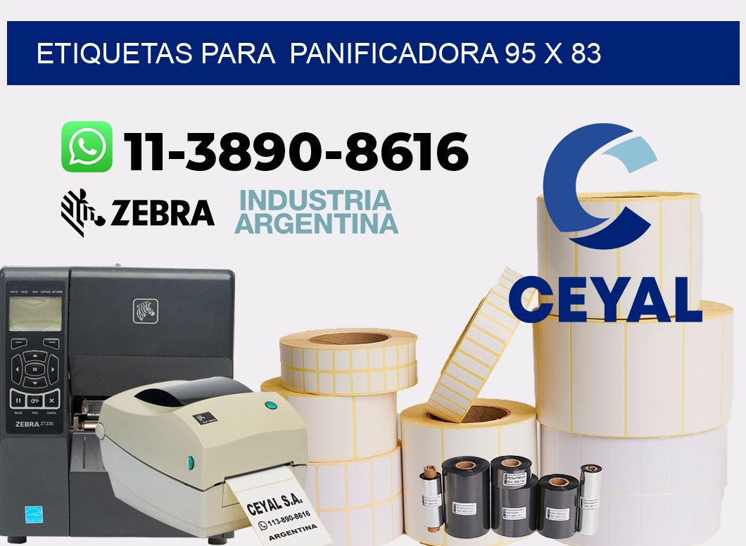 etiquetas para Panificadora 95 x 83