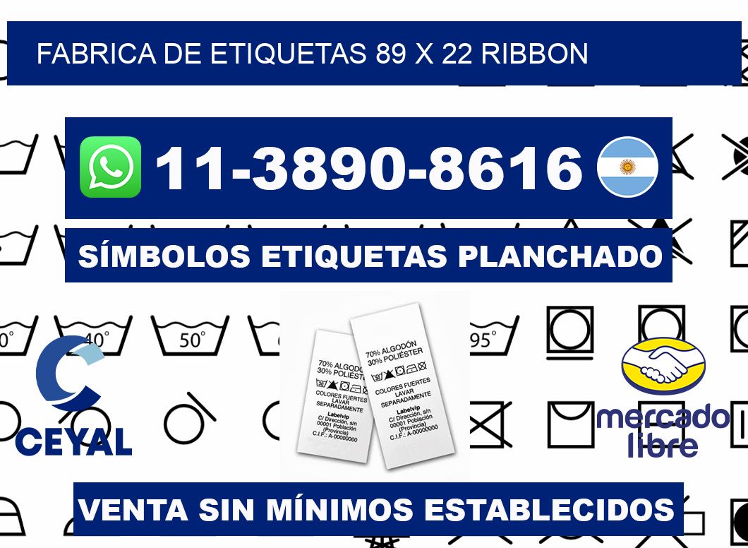 fabrica de etiquetas 89 x 22 ribbon