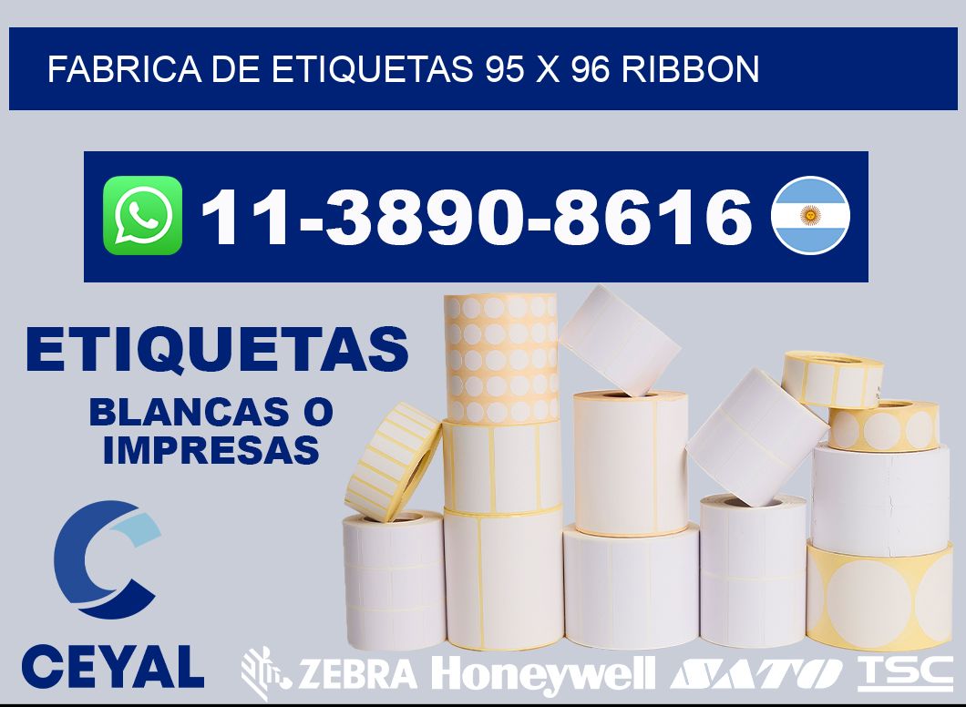 fabrica de etiquetas 95 x 96 ribbon