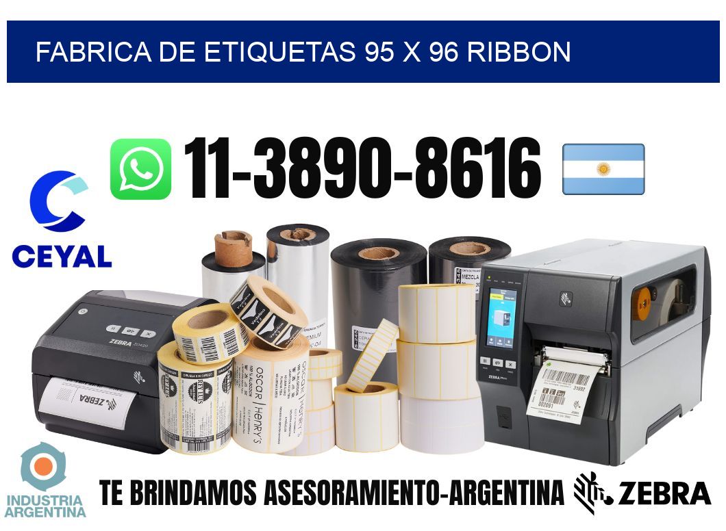 fabrica de etiquetas 95 x 96 ribbon