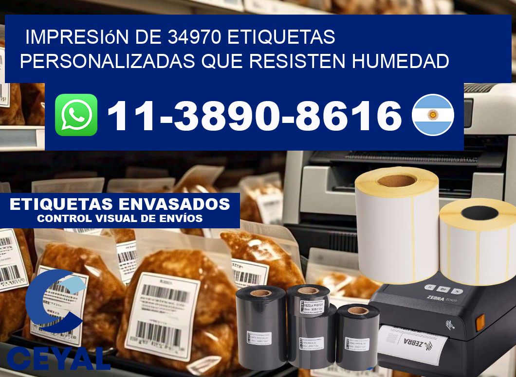 impresión de 34970 etiquetas personalizadas que resisten humedad