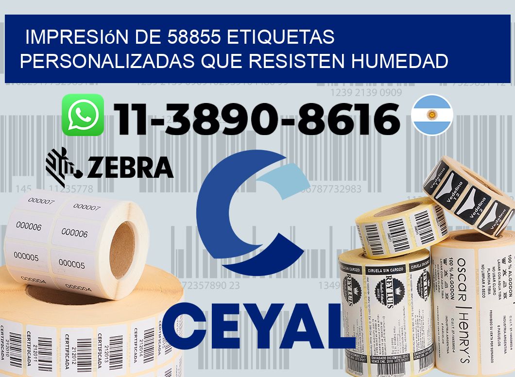impresión de 58855 etiquetas personalizadas que resisten humedad