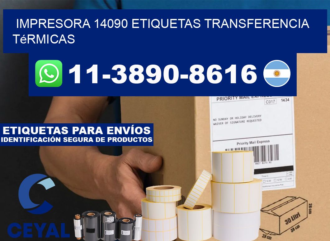 impresora 14090 etiquetas transferencia térmicas