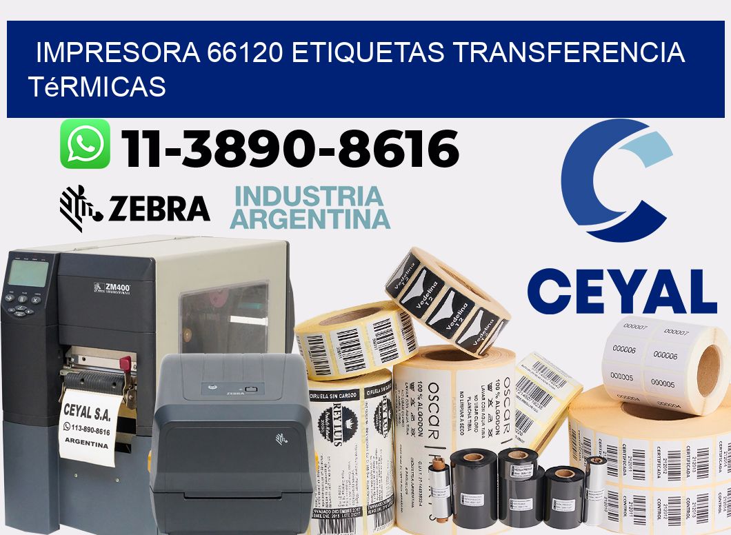 impresora 66120 etiquetas transferencia térmicas