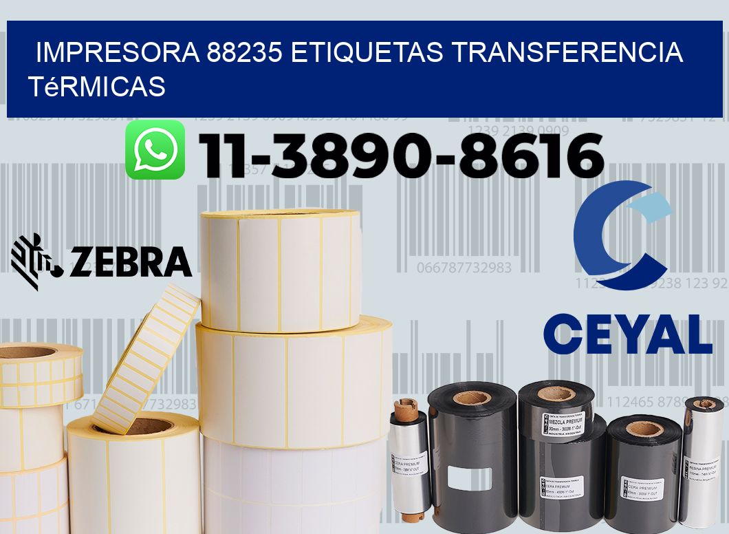 impresora 88235 etiquetas transferencia térmicas