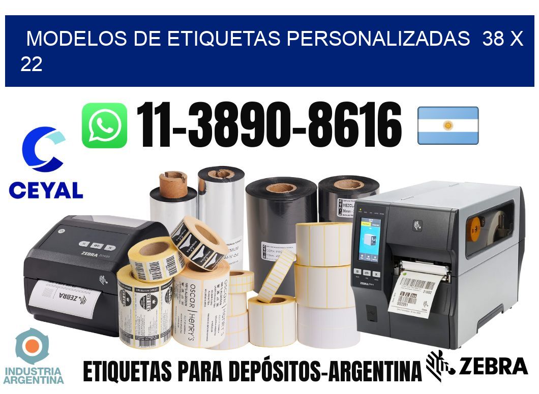 modelos de etiquetas personalizadas  38 x 22