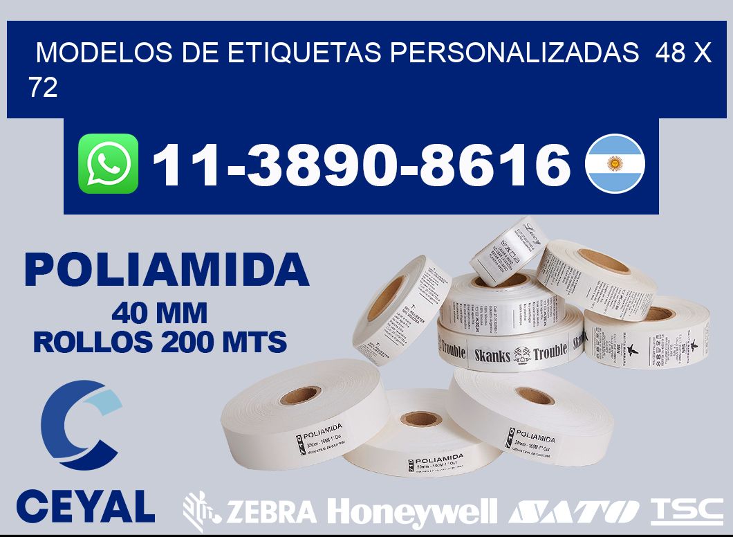 modelos de etiquetas personalizadas  48 x 72