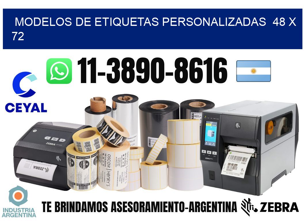 modelos de etiquetas personalizadas  48 x 72
