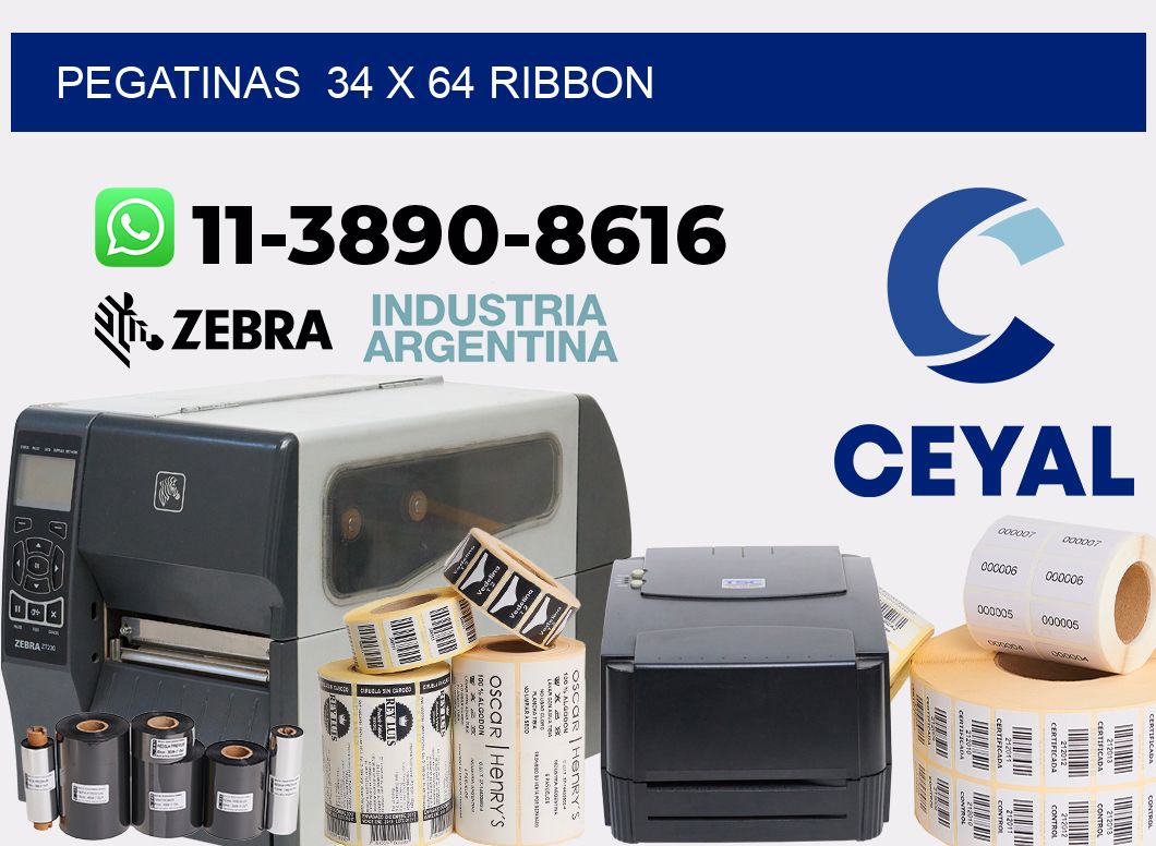 pegatinas 34 x 64 ribbon