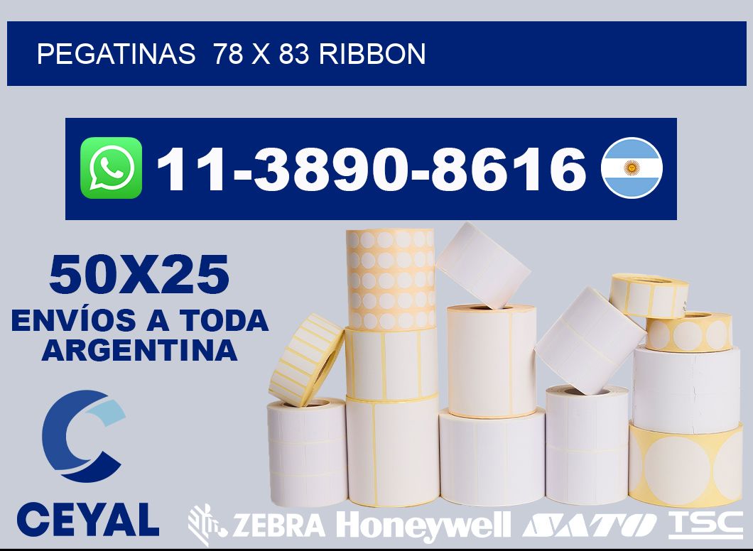 pegatinas  78 x 83 ribbon