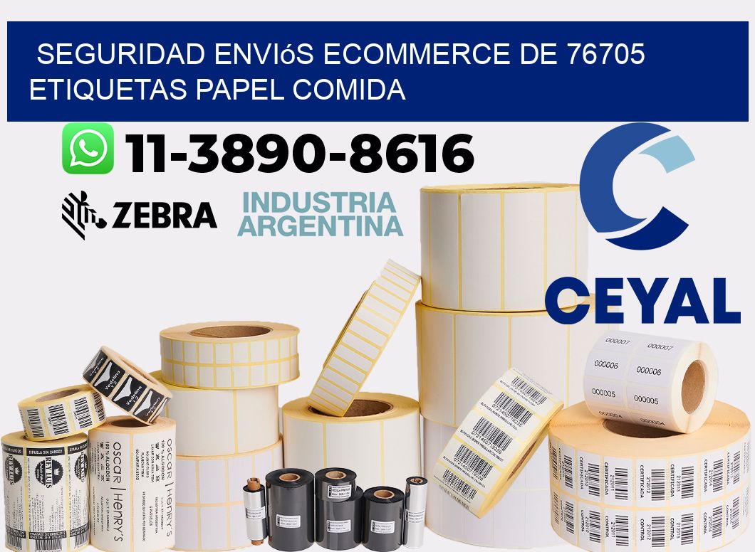 seguridad enviós ecommerce de 76705 etiquetas papel comida