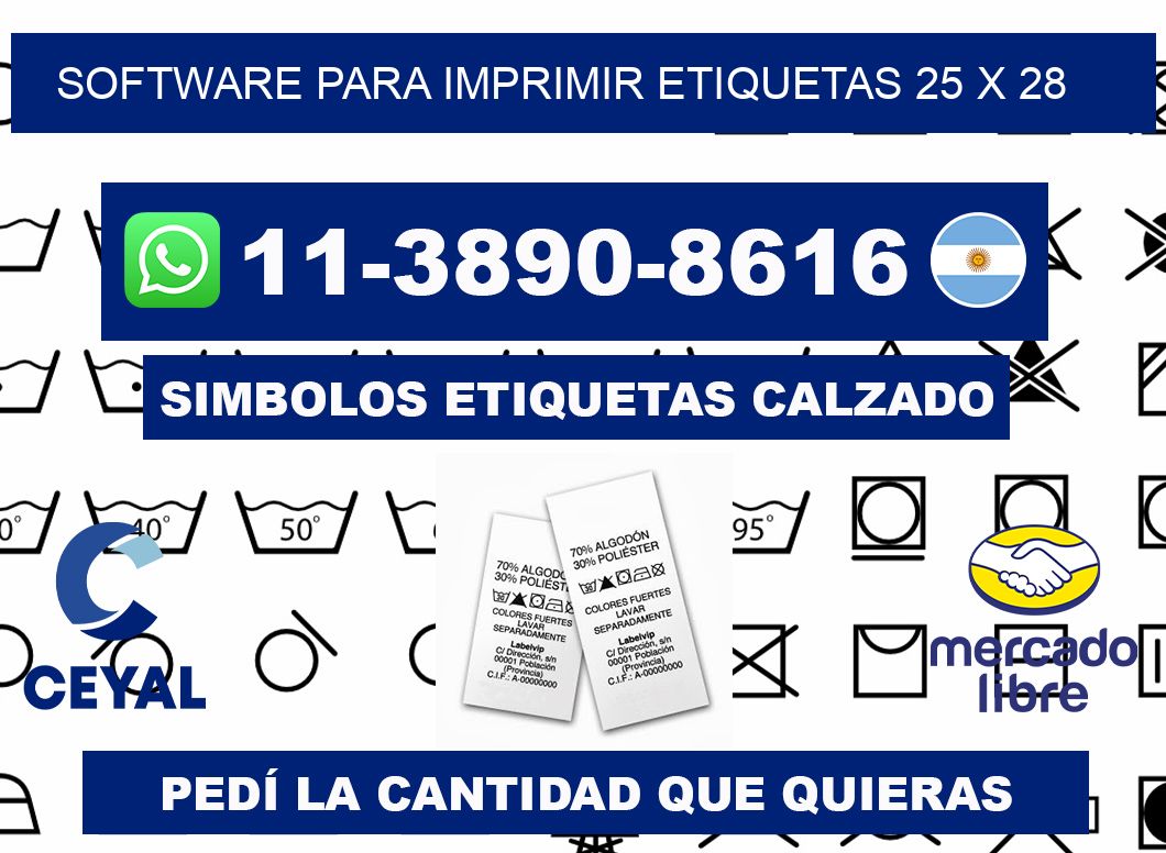 software para imprimir etiquetas 25 x 28