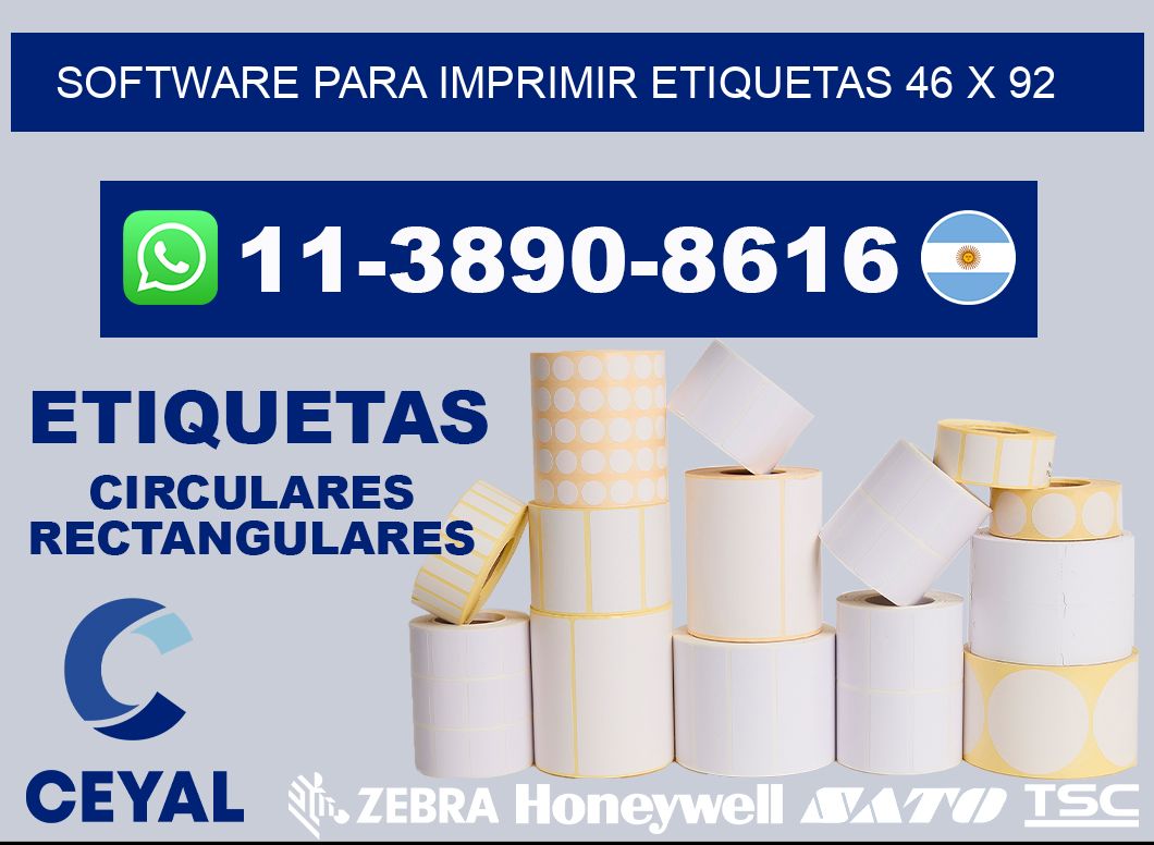 software para imprimir etiquetas 46 x 92