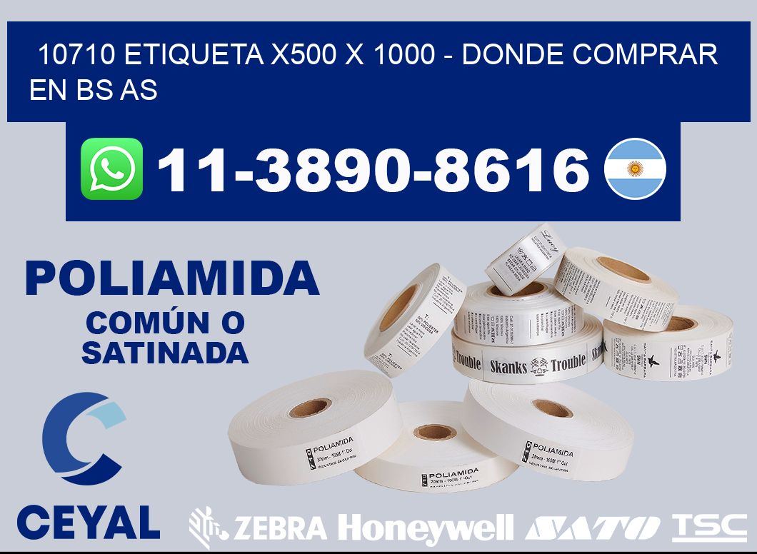 10710 etiqueta x500 x 1000 - Donde Comprar en bs as