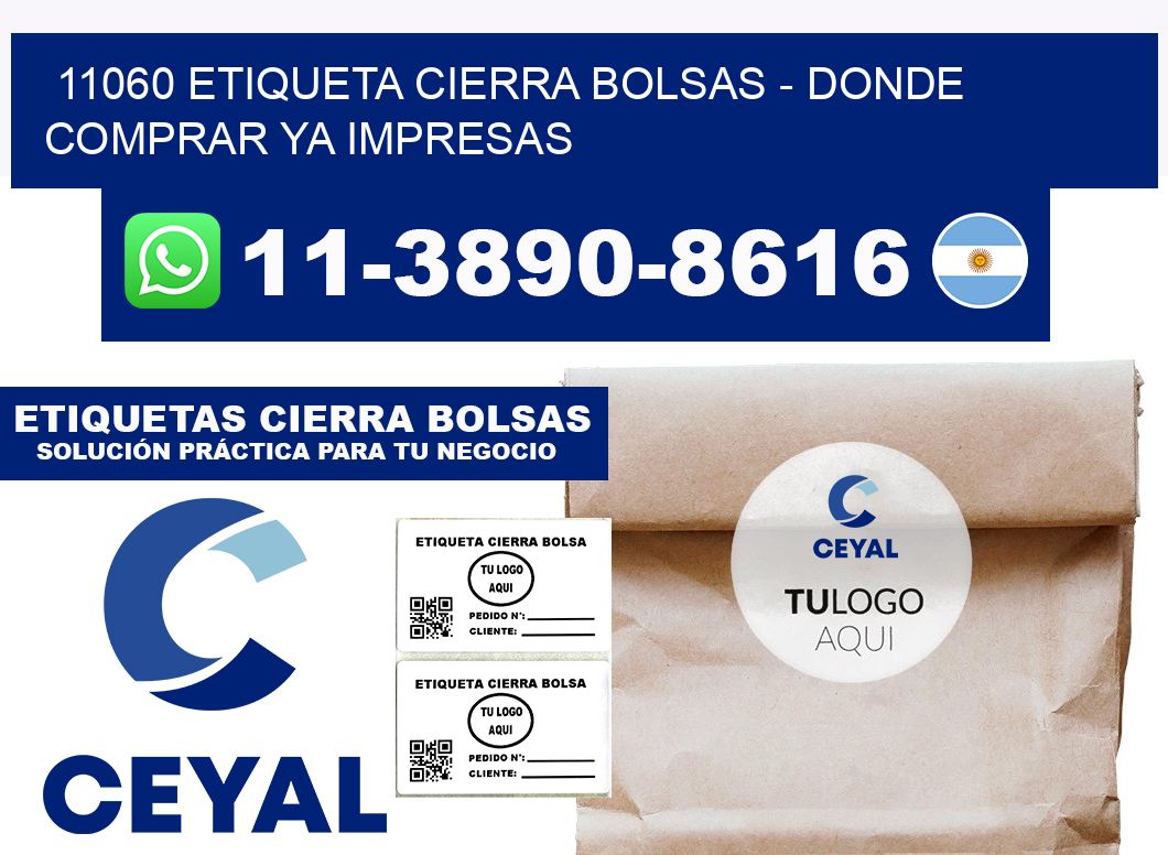 11060 etiqueta Cierra Bolsas - Donde Comprar ya impresas