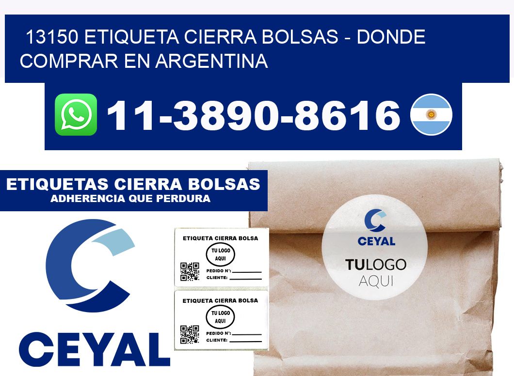 13150 etiqueta Cierra Bolsas - Donde Comprar en Argentina