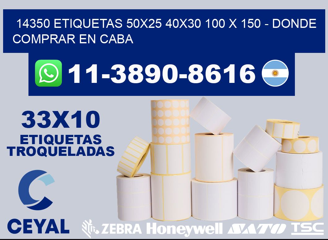 14350 etiquetas 50x25 40x30 100 x 150 - Donde Comprar en Caba