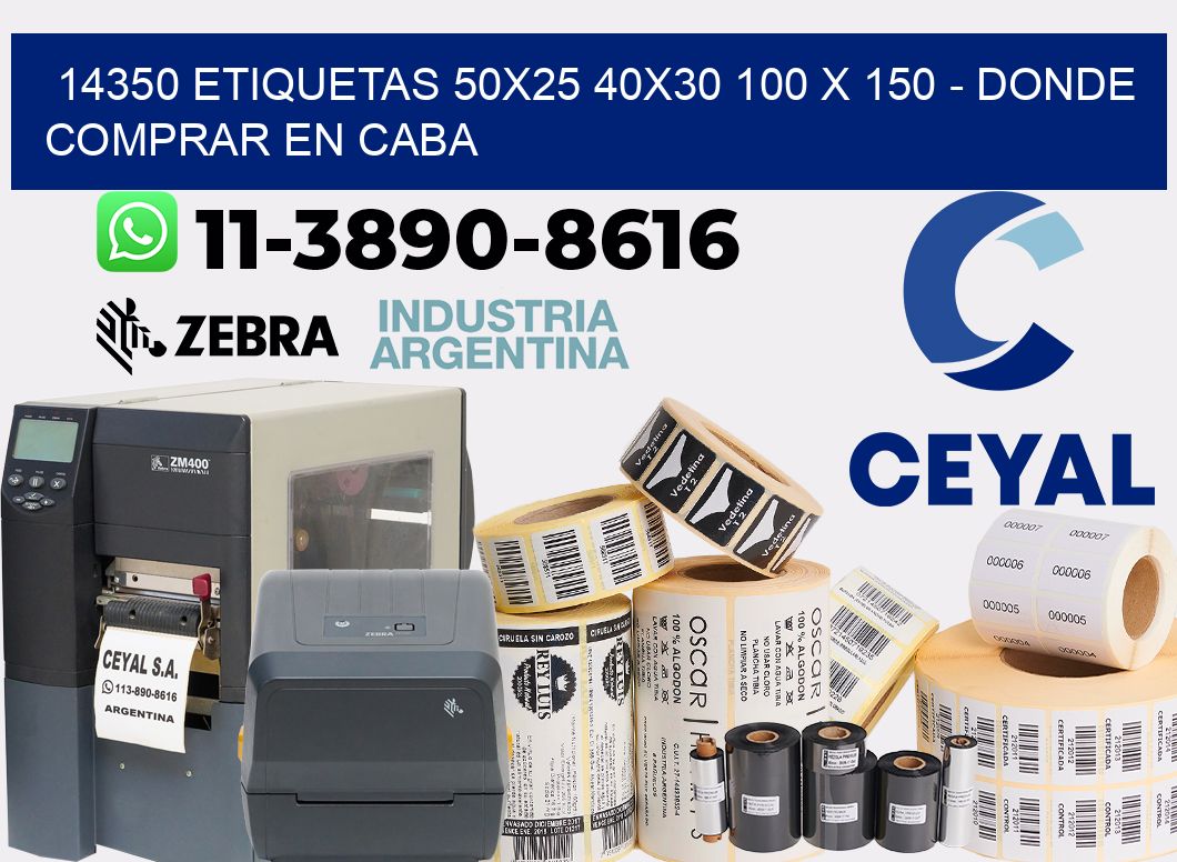14350 etiquetas 50x25 40x30 100 x 150 - Donde Comprar en Caba