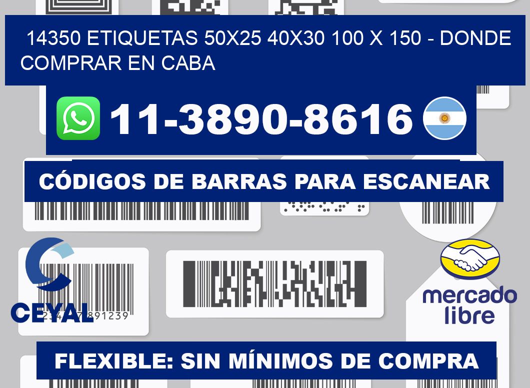 14350 etiquetas 50x25 40x30 100 x 150 - Donde Comprar en Caba