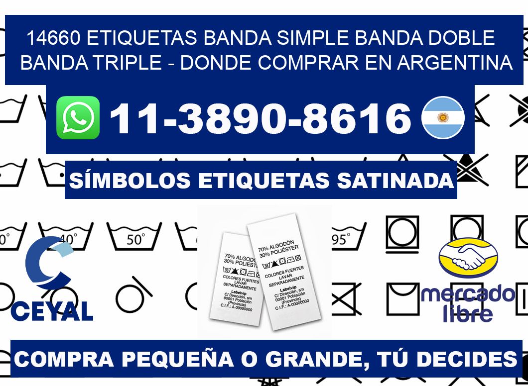 14660 etiquetas banda simple banda doble banda triple - Donde Comprar en Argentina