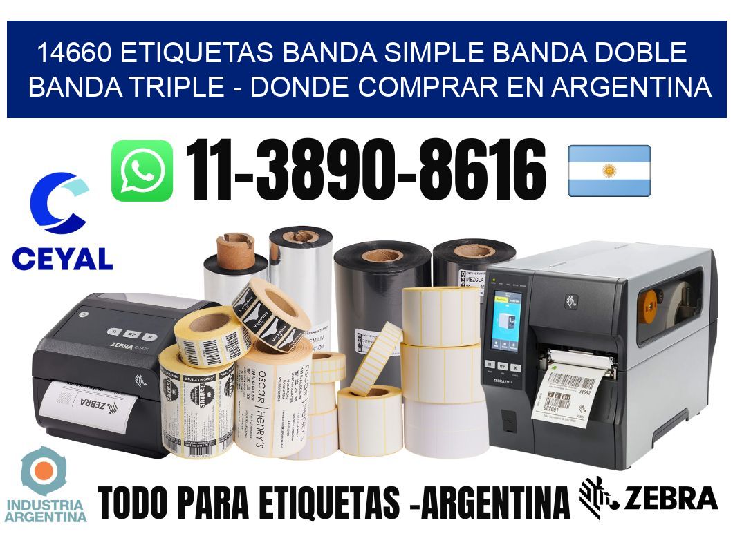 14660 etiquetas banda simple banda doble banda triple - Donde Comprar en Argentina