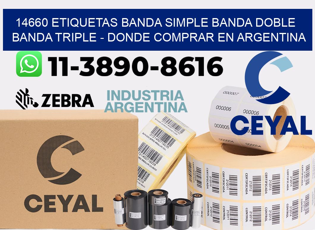 14660 etiquetas banda simple banda doble banda triple - Donde Comprar en Argentina
