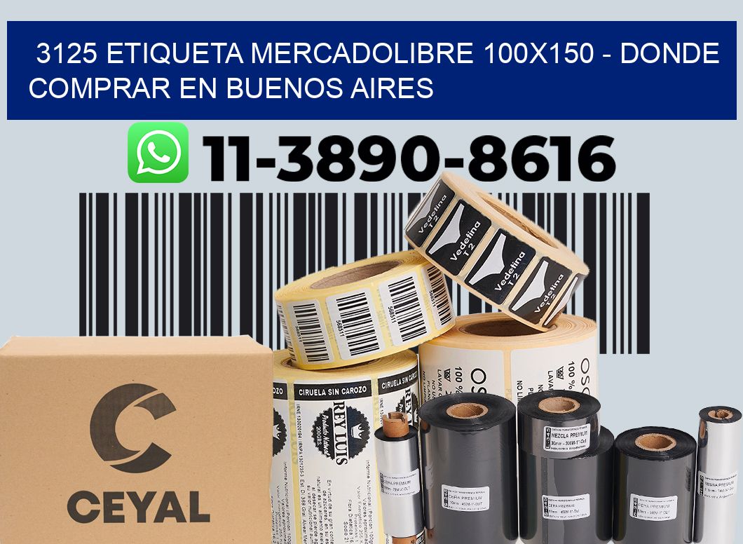 3125 etiqueta MercadoLibre 100x150 - Donde Comprar en Buenos Aires