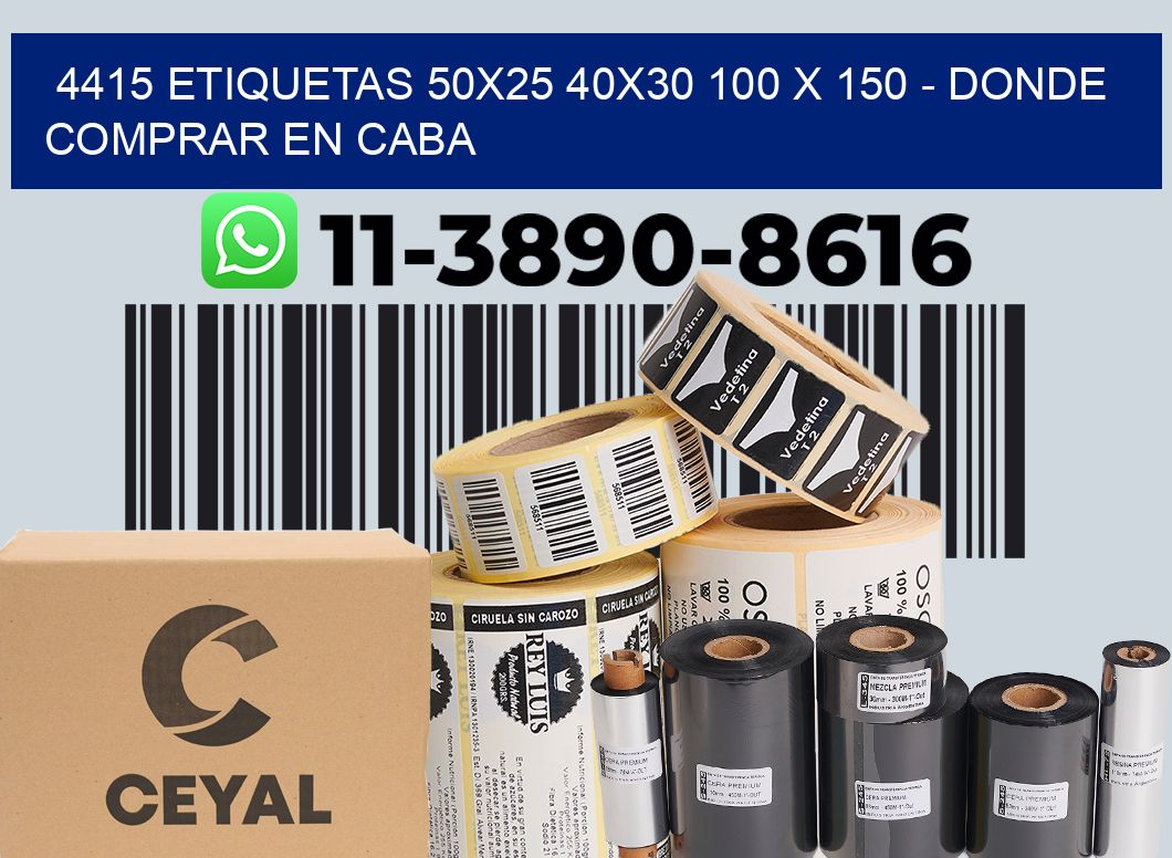 4415 etiquetas 50x25 40x30 100 x 150 - Donde Comprar en Caba