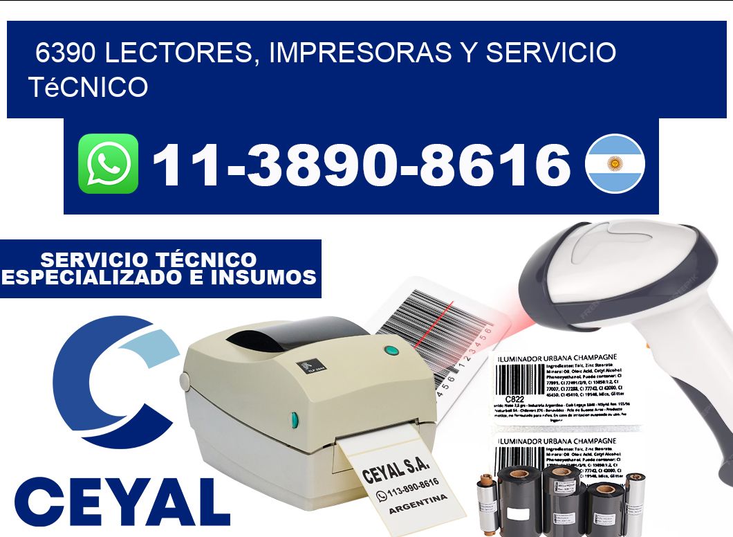 6390 Lectores, Impresoras y Servicio Técnico