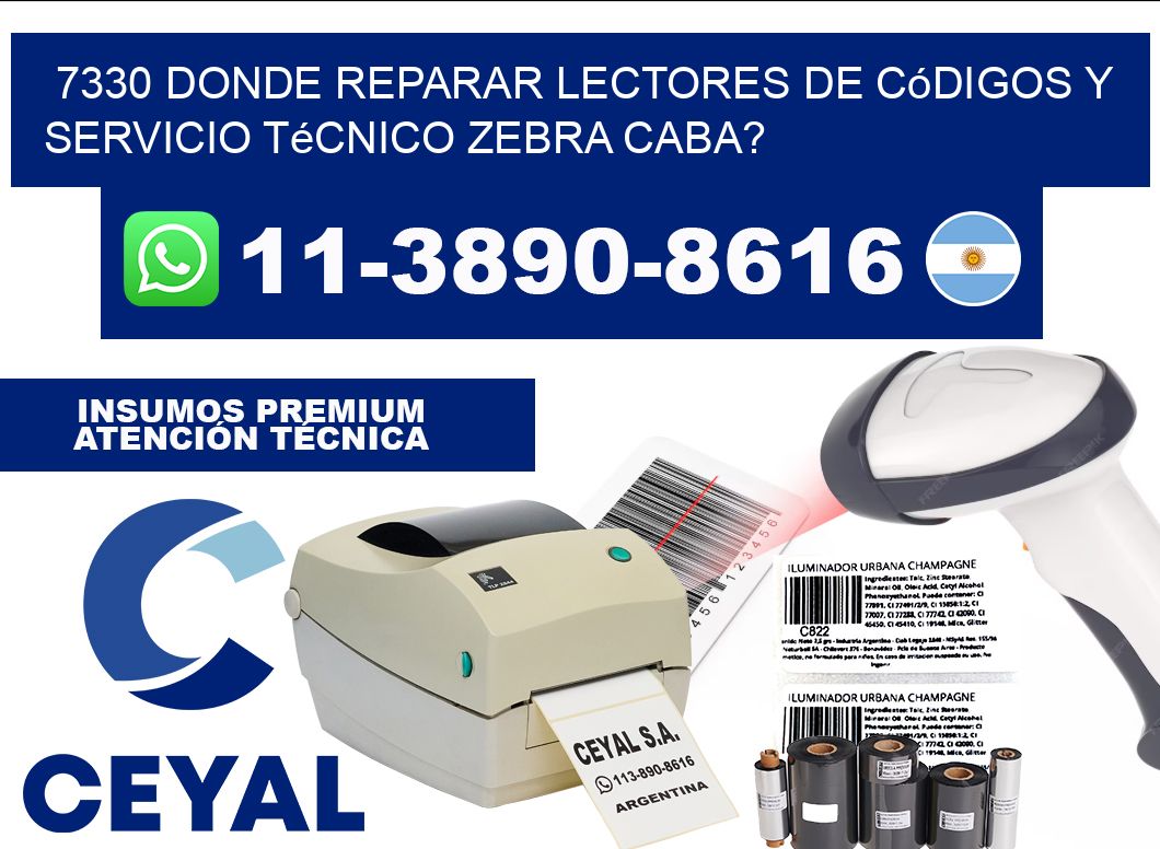 7330 donde reparar Lectores de Códigos y Servicio Técnico zebra Caba?