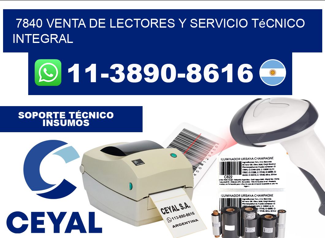 7840 Venta de Lectores y Servicio Técnico Integral