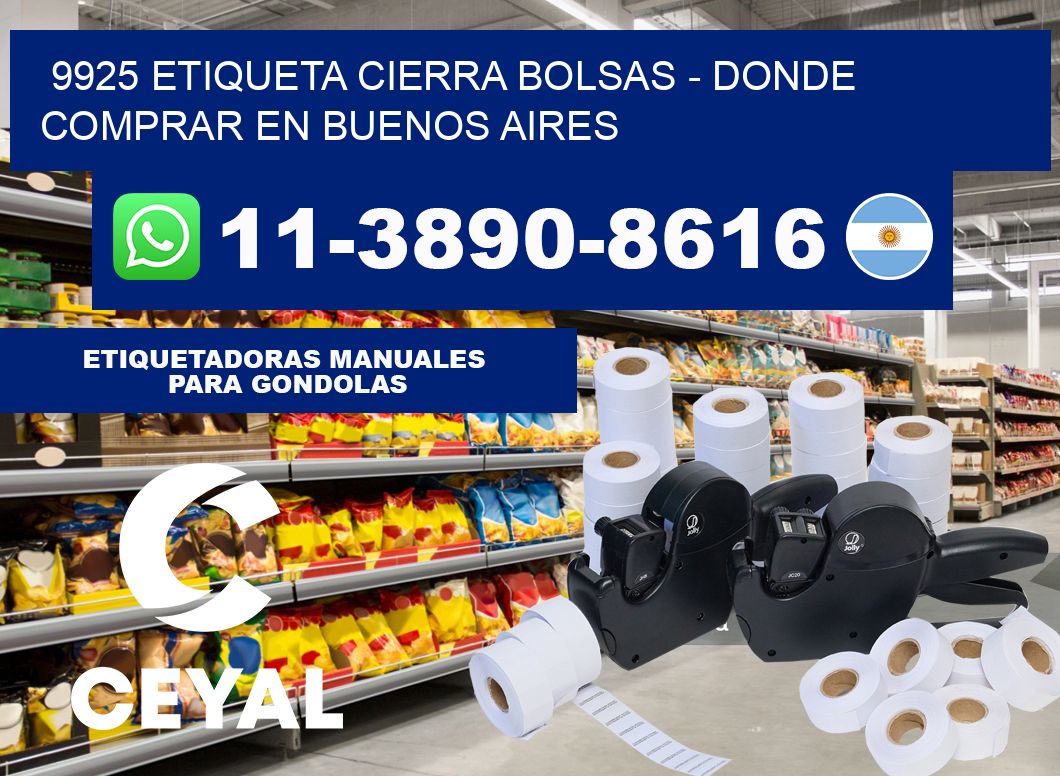 9925 etiqueta Cierra Bolsas - Donde Comprar en Buenos Aires