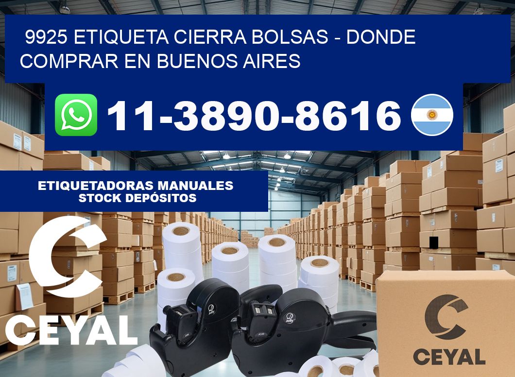 9925 etiqueta Cierra Bolsas – Donde Comprar en Buenos Aires