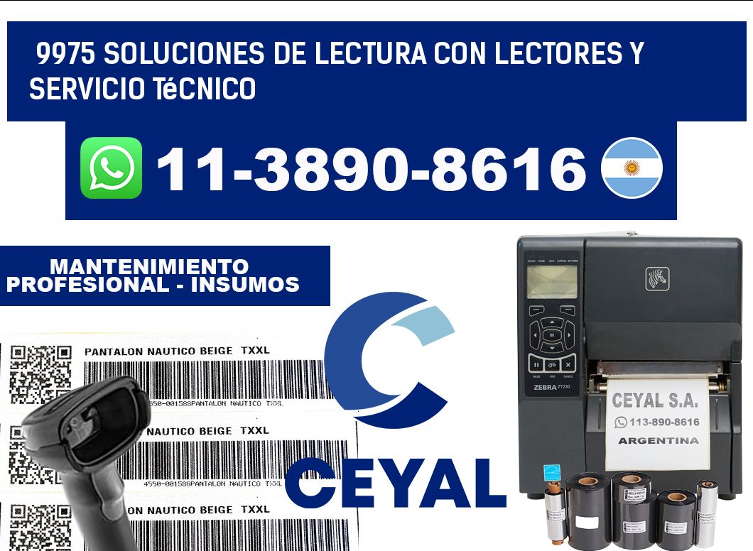 9975 Soluciones de lectura con lectores y Servicio Técnico
