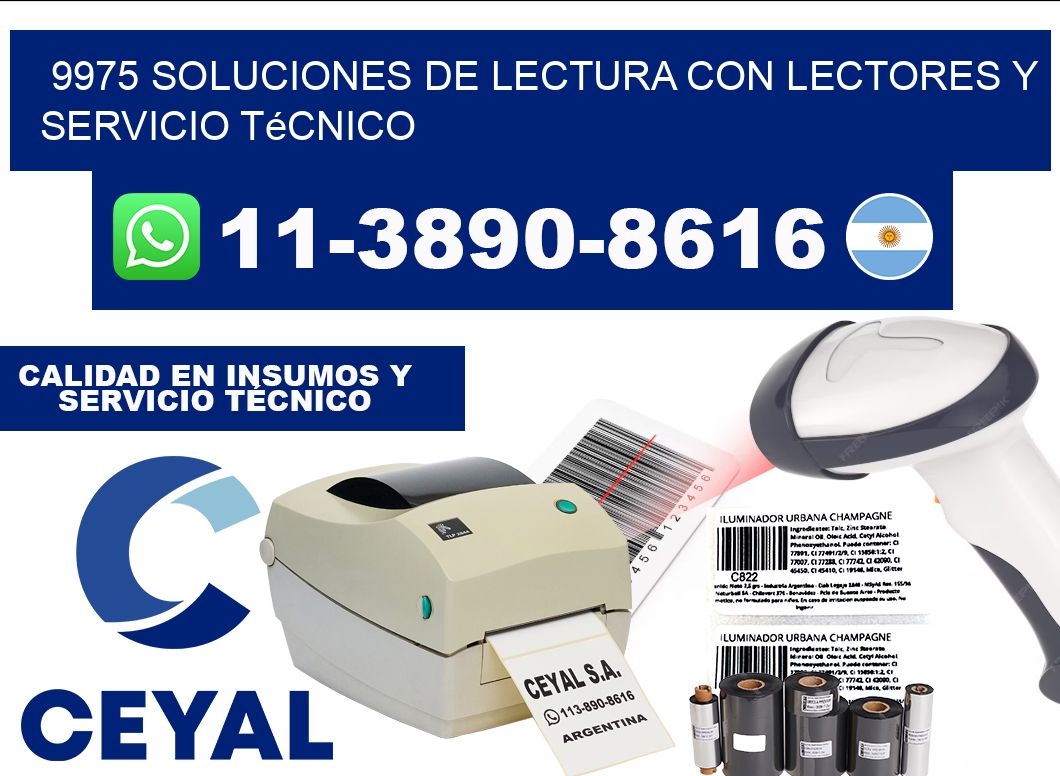 9975 Soluciones de lectura con lectores y Servicio Técnico