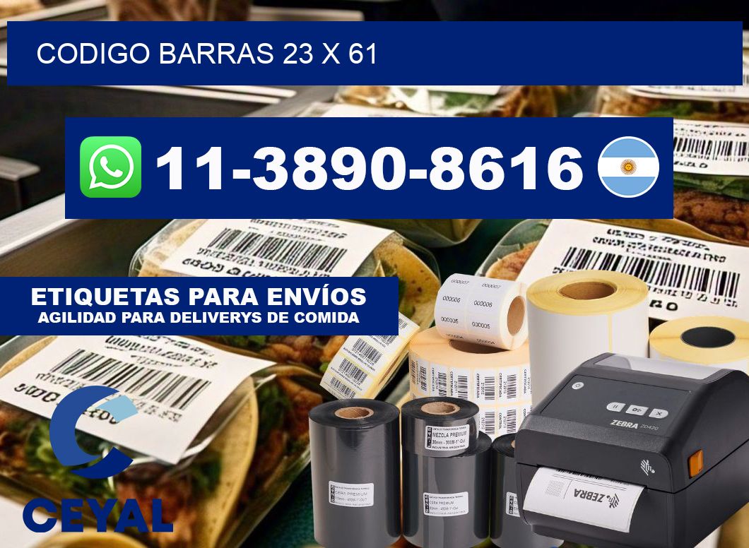Codigo barras 23 x 61