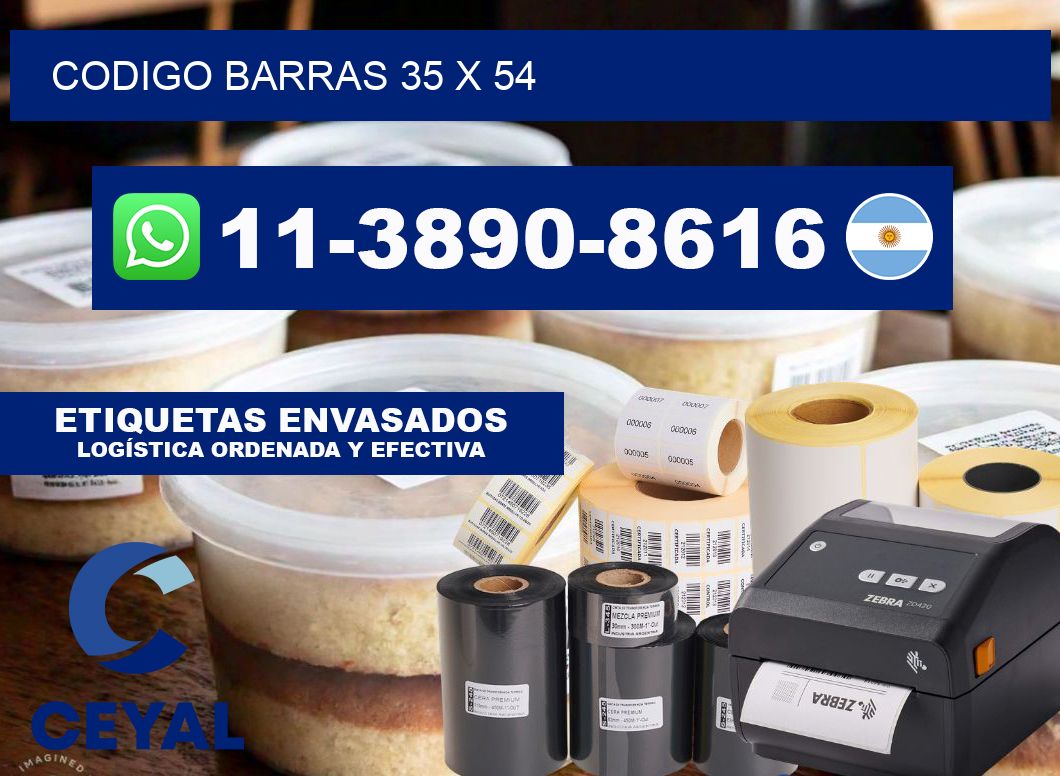 Codigo barras 35 x 54