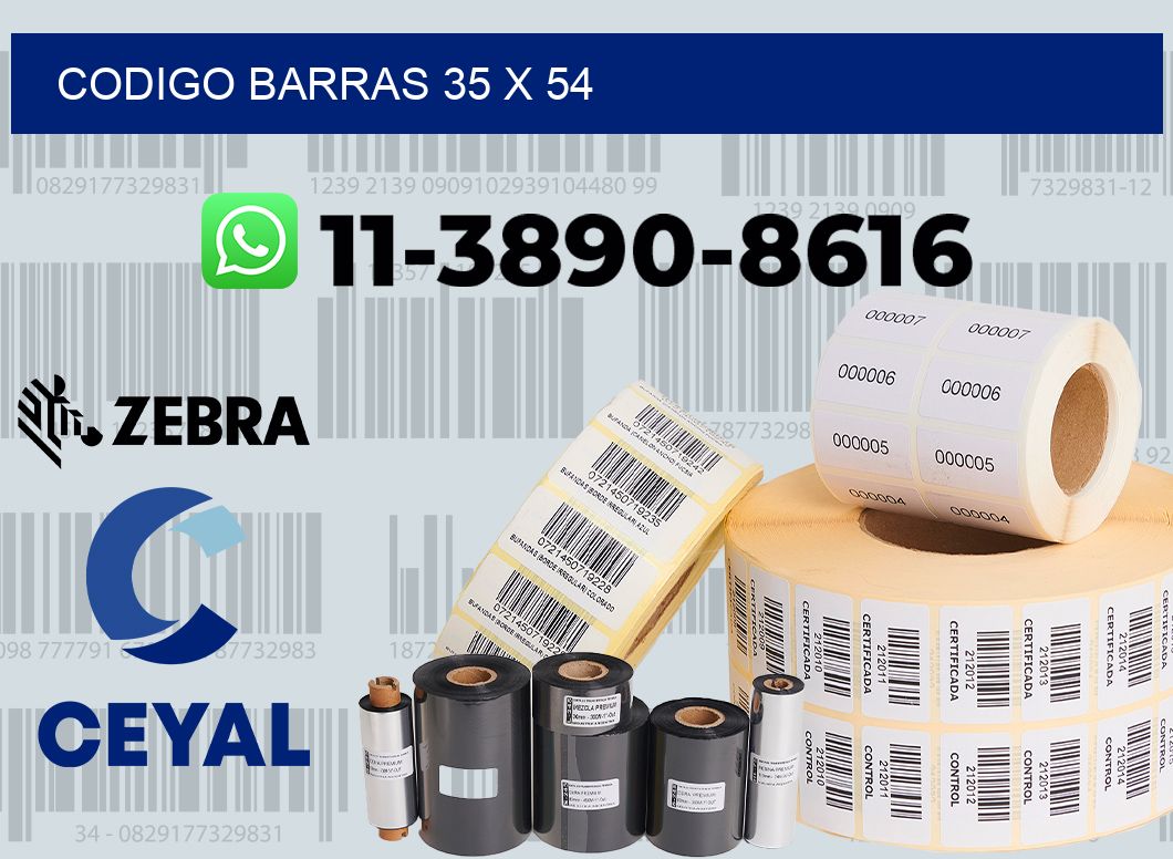 Codigo barras 35 x 54