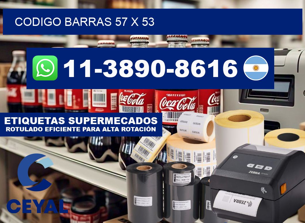 Codigo barras 57 x 53