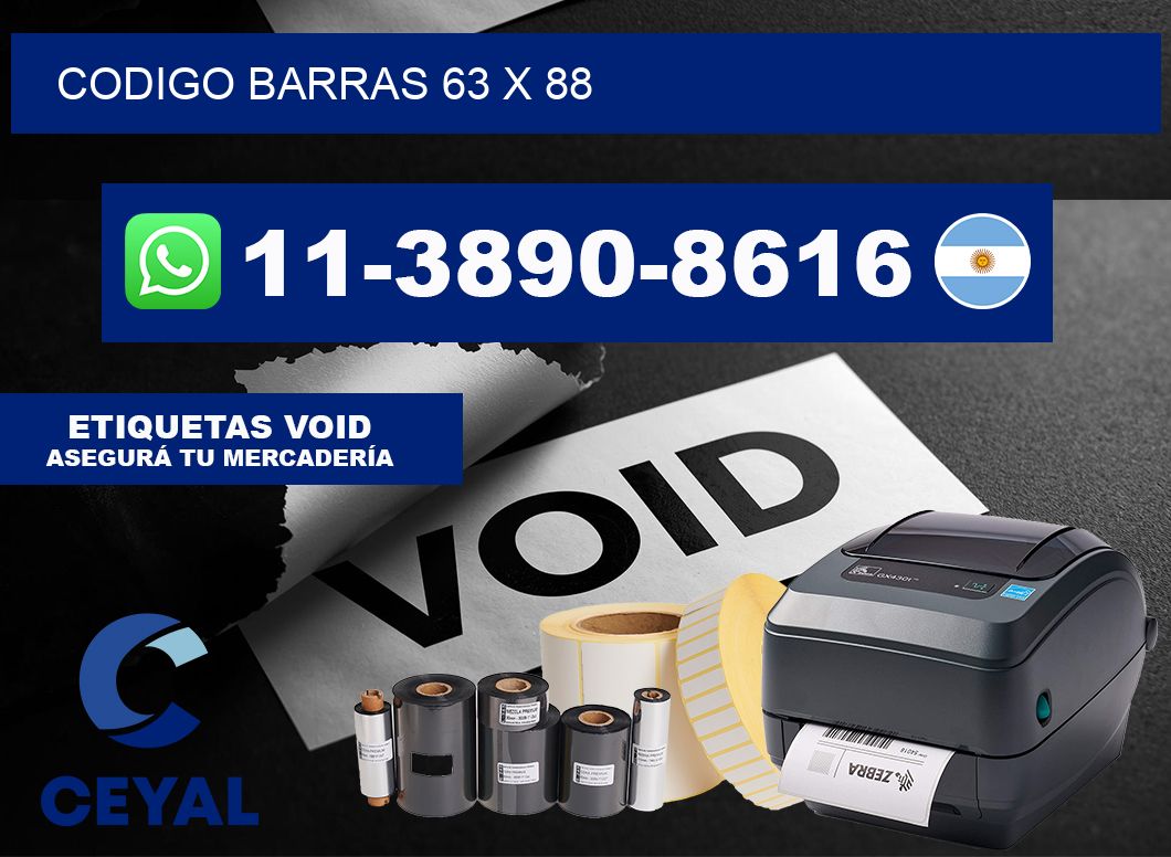 Codigo barras 63 x 88