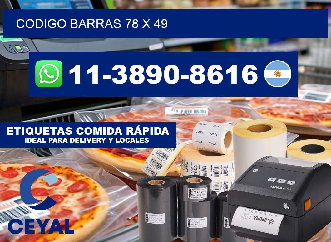 Codigo barras 78 x 49